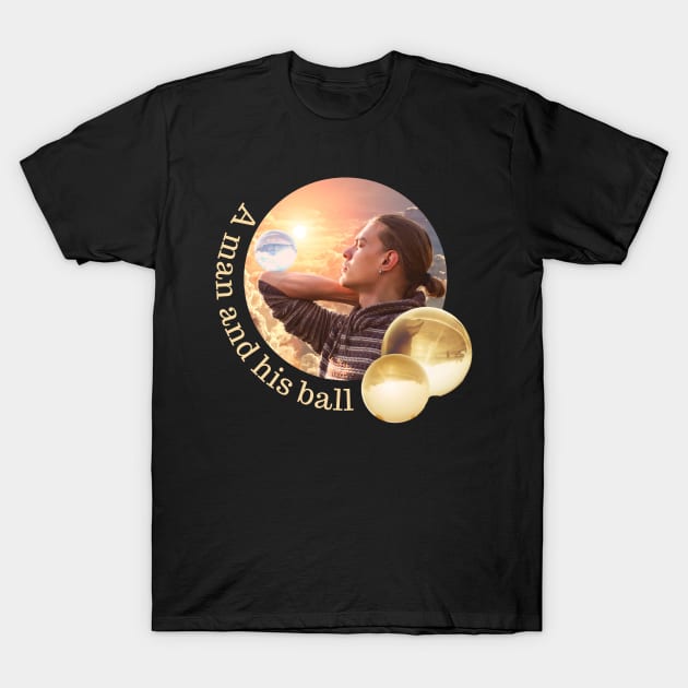 Contact Kugel Artist Flow Art Juggling T-Shirt by Maggini Art